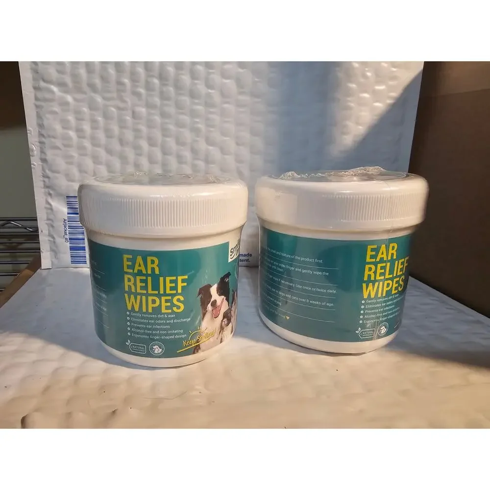 Smile Denx Dog ear cleaner wipes 50 pieces x2